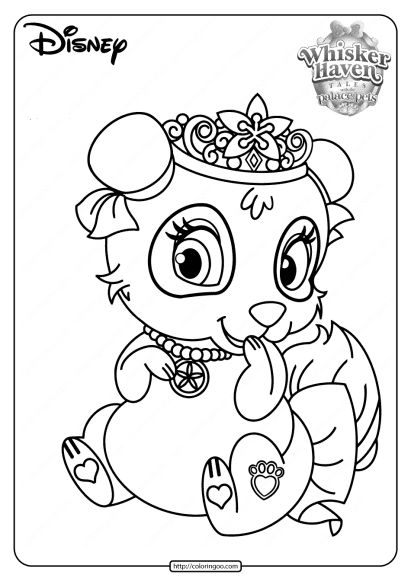 printable palace pets blossom pdf coloring pages