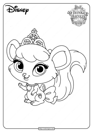 Printable Palace Pets Brie PDF Coloring Pages