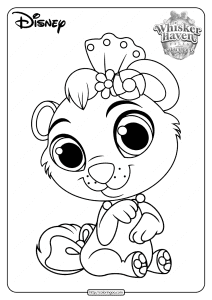 printable palace pets cubbie pdf coloring pages 1