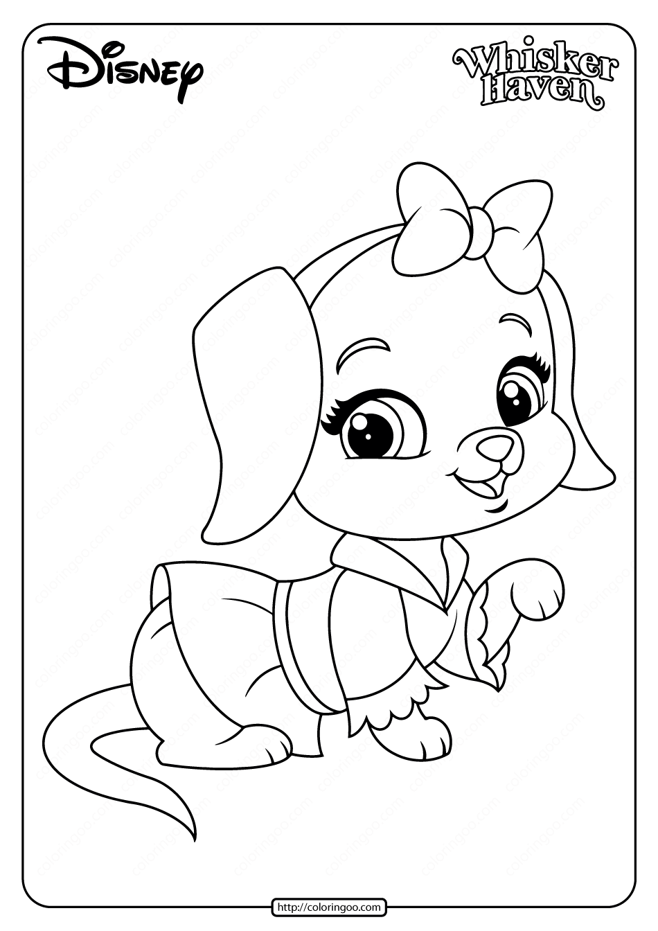 printable palace pets lucy pdf coloring pages