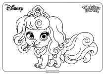 printable palace pets macaron pdf coloring pages