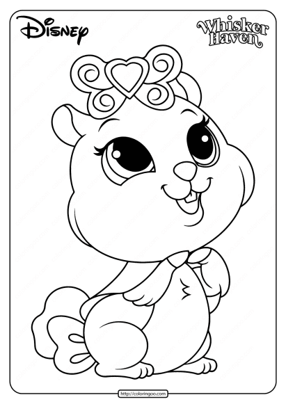 printable palace pets madame hamilot coloring pages