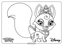 printable palace pets nuzzles pdf coloring pages