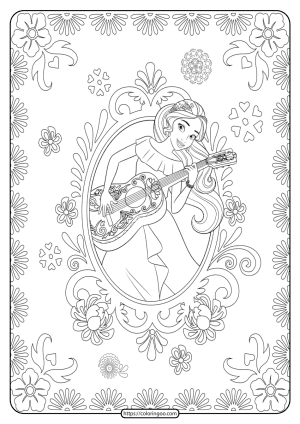 Princess Elena Of Avalor Pdf Coloring Pages