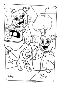 Printable Puppy Dog Pals Coloring Book Pages 02