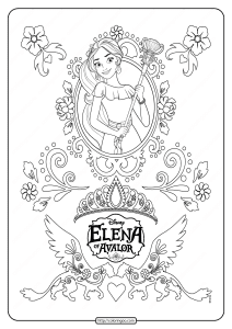 Disney Elena of Avalor Coloring Sheet