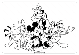 Disney Mickey's Typing Adventure Coloring Page