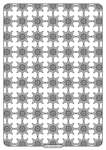 Free Printable Geometric Pattern PDF Book 017