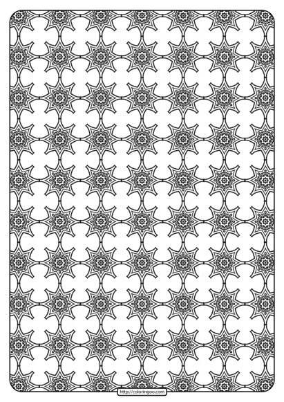 Free Printable Geometric Pattern PDF Book 017