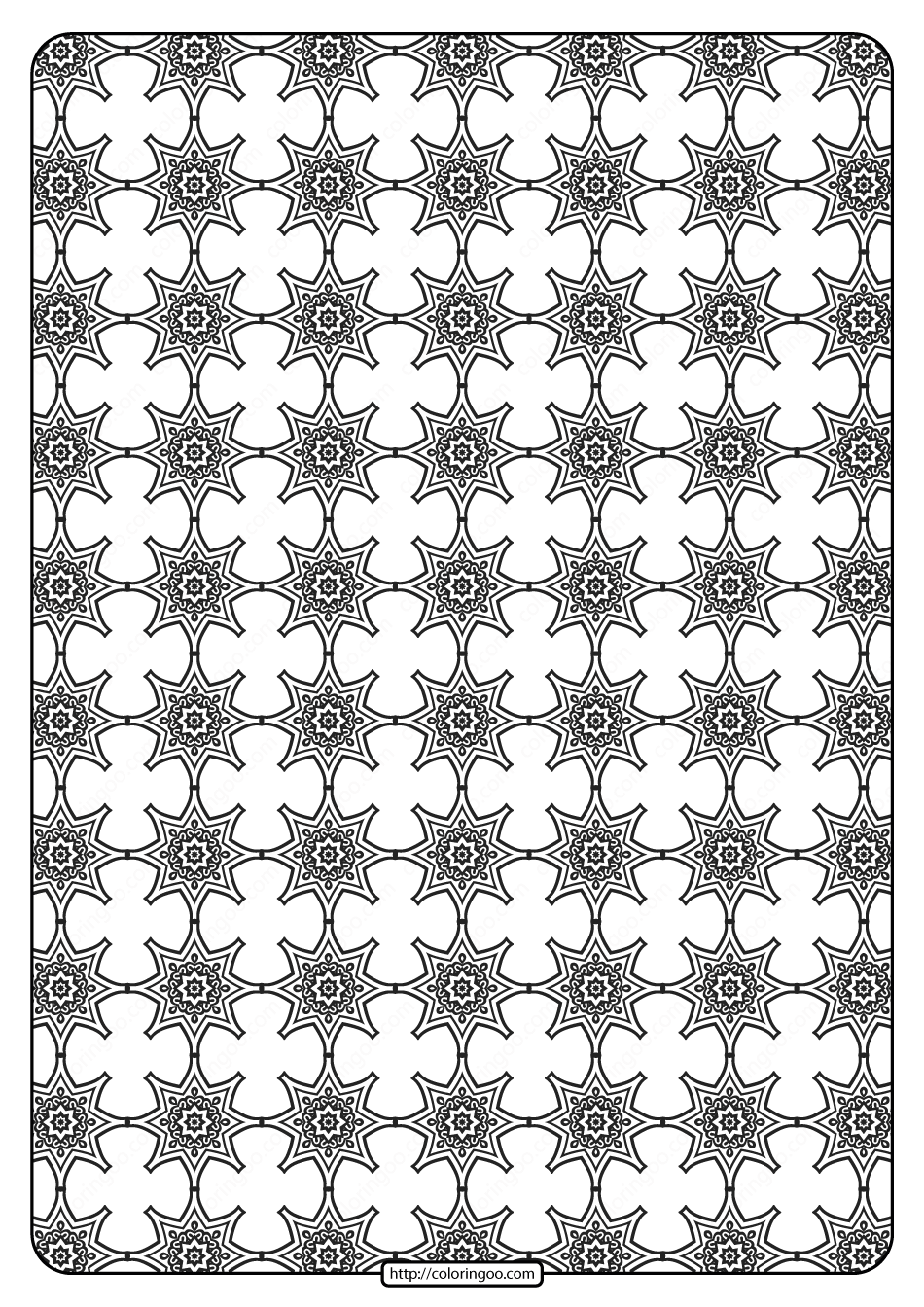 Free Printable Geometric Pattern PDF Book 017