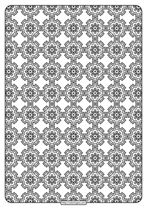 Free Printable Geometric Pattern PDF Book 018