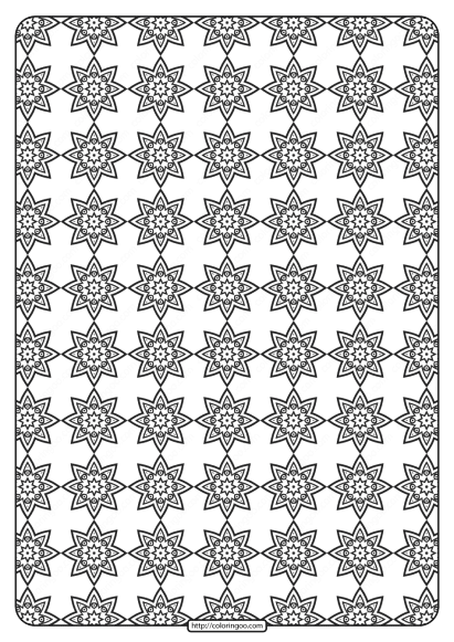 Free Printable Geometric Pattern PDF Book 019