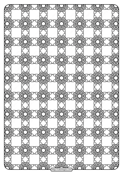 Free Printable Geometric Pattern PDF Book 021