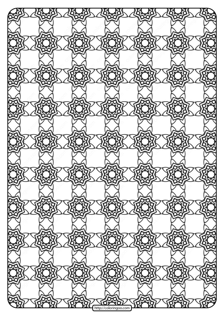Free Printable Geometric Pattern PDF Book 021