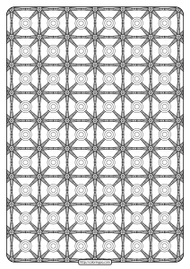 Free Printable Geometric Pattern PDF Book 022