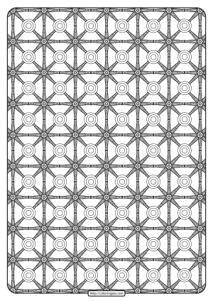 Free Printable Geometric Pattern PDF Book 022