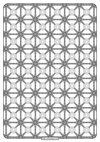 Free Printable Geometric Pattern PDF Book 022