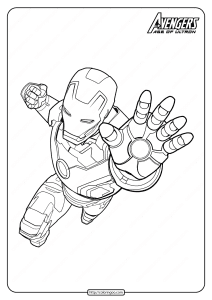 Marvel Avengers Iron Man Pdf Coloring Pages