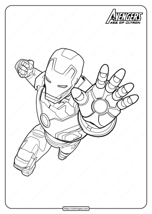 Marvel The Avengers Iron Man Pdf Coloring Pages