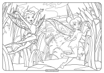 Printable Fairies Pdf Coloring Page