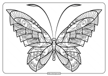 butterfly mandala coloring pages book 52