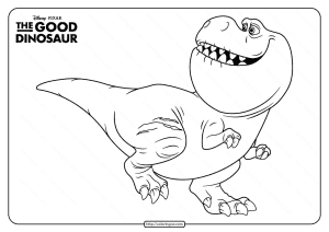 Disney The Good Dinosaur Nash Coloring Page