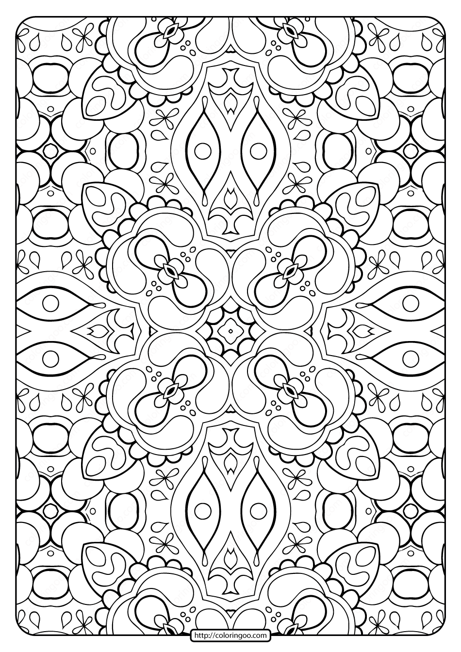 Printable Abstract Pattern Adult Coloring Pages-01