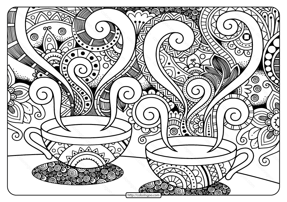 Printable Adult Pdf Coloring Page Book 11