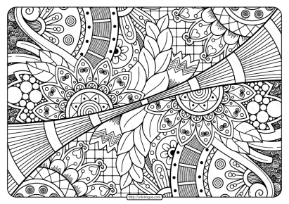 printable adult pdf coloring page book 13