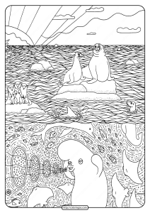 printable disney where is dory pdf coloring pages 02