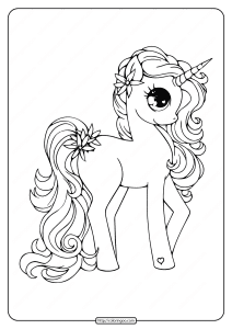 printable free unicorn pdf coloring book