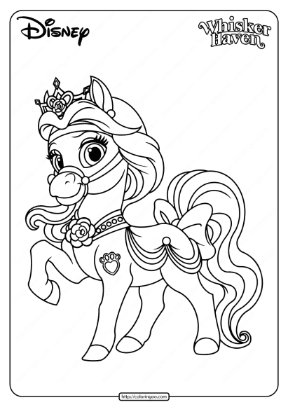 printable palace pets petit pdf coloring pages