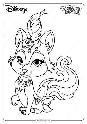 Printable Palace Pets River Coloring Page