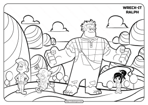 Wreck-it Ralph Coloring Pages for Kids