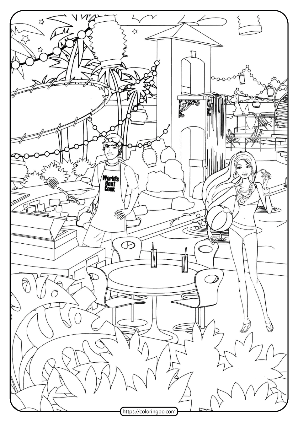 free printable barbie coloring pages 04