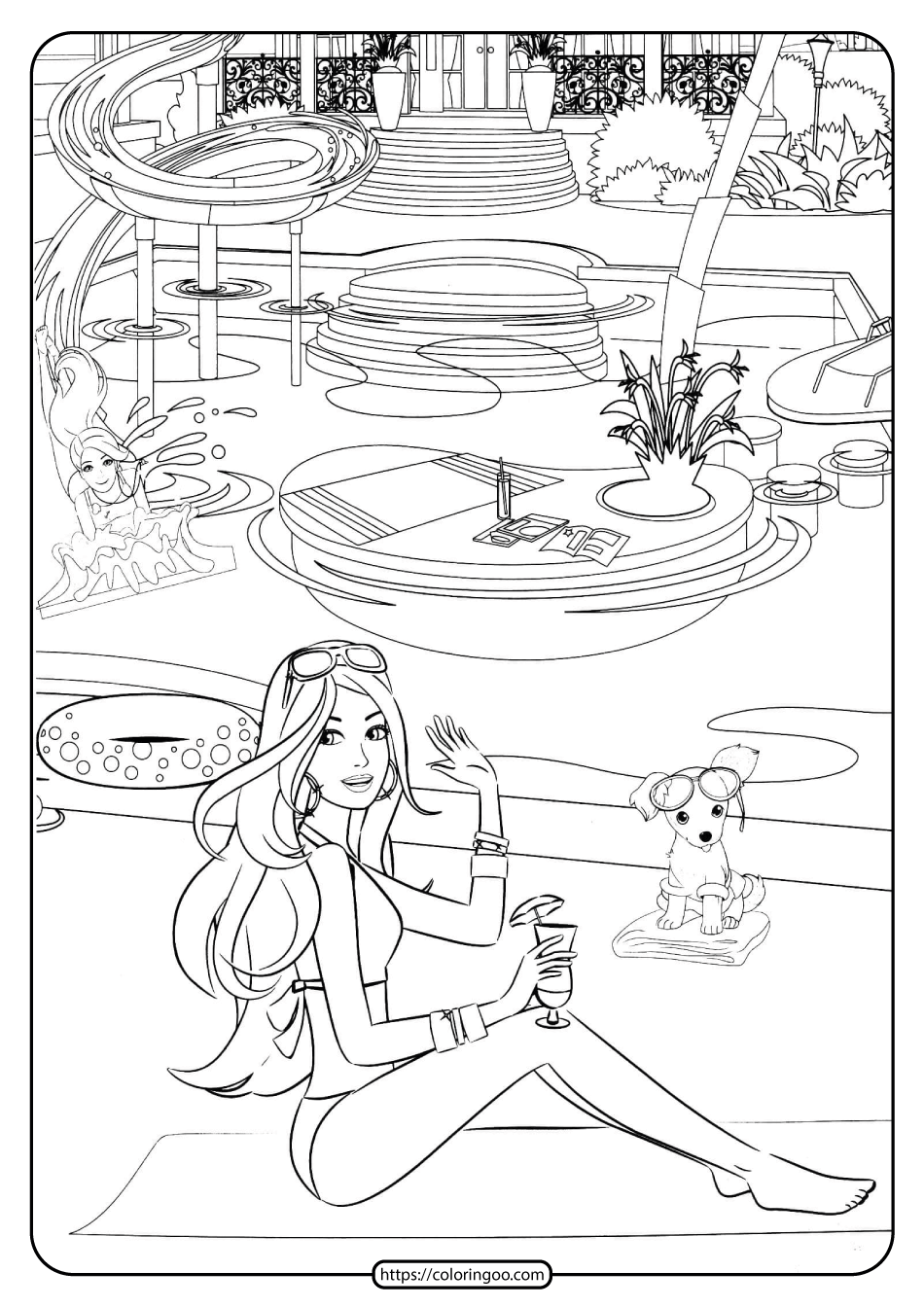 free printable barbie coloring pages 07