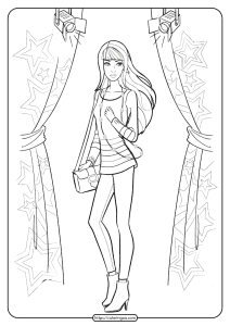 Free Printable Barbie Coloring Pages 08