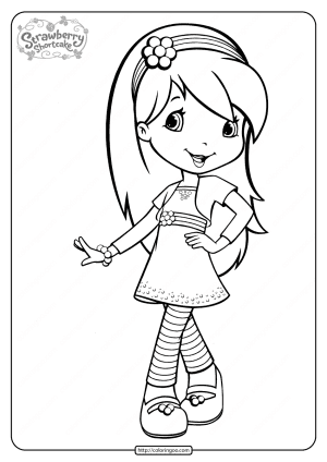 free printable raspberry torte coloring page 2