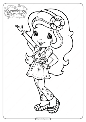 Strawberry Shortcake New Coloring Pages