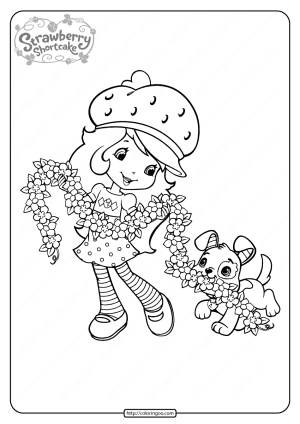 Printable Strawberry Shortcake Coloring Pages - 11