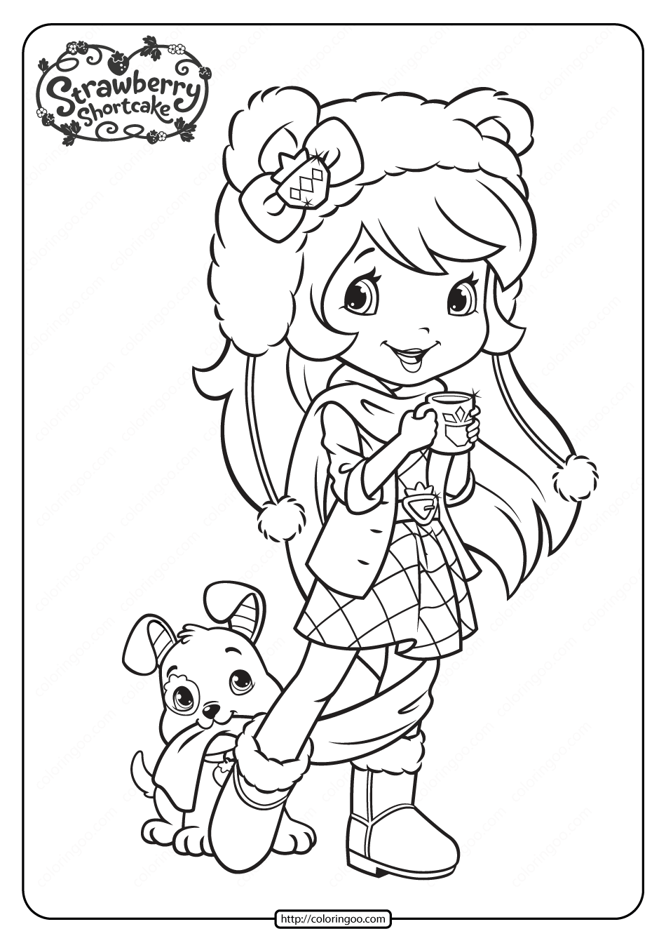 Printable Strawberry Shortcake Coloring Pages - 15