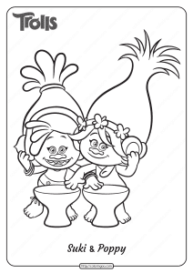 free printable suki and poppy pdf coloring page