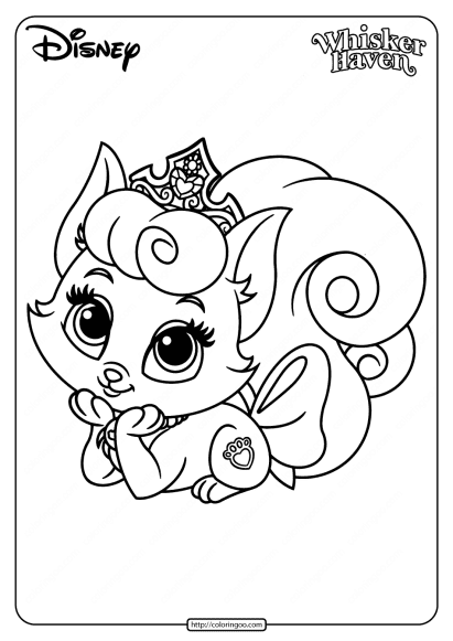 printable palace pets beauty pdf coloring page