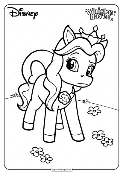 printable palace pets petite pdf coloring pages