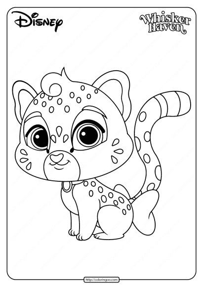 printable palace pets sandstorm pdf coloring page