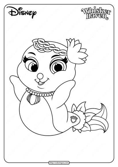 printable palace pets sandy pearl pdf coloring page