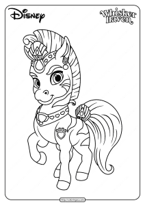 printable palace pets stripes pdf coloring page