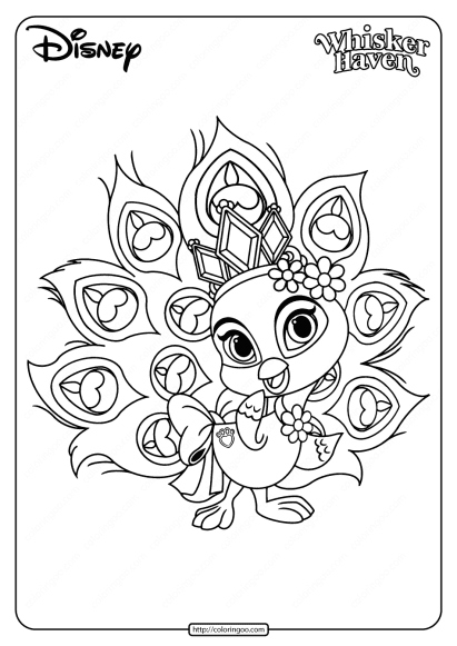 printable palace pets sundrop pdf coloring page