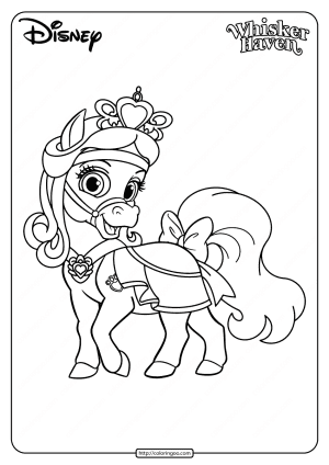 printable palace pets sweetie pdf coloring page