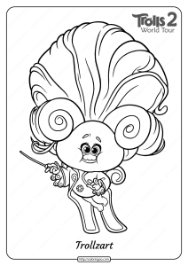 printable trolls 2 trollzart pdf coloring page